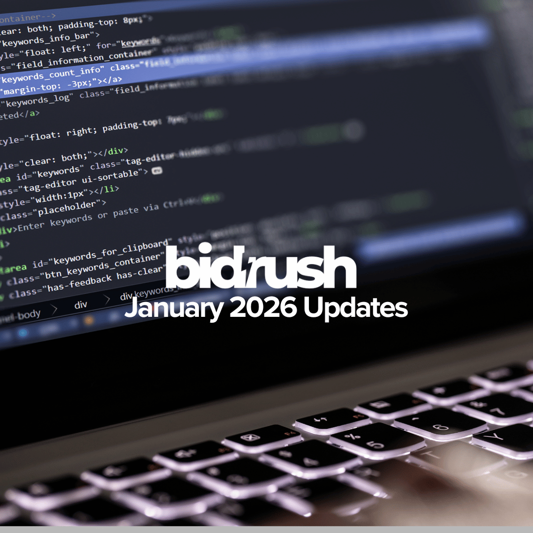 BidRush January 2026 Release