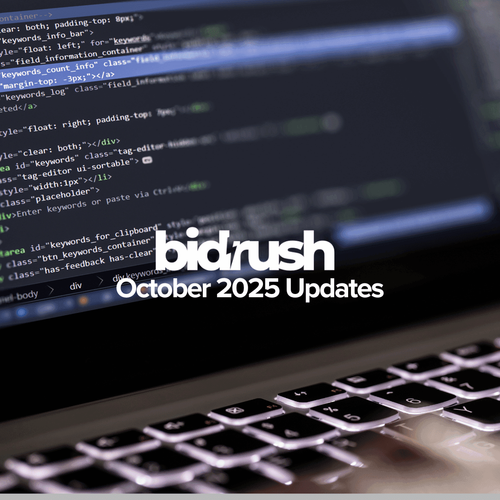 BidRush October Updates